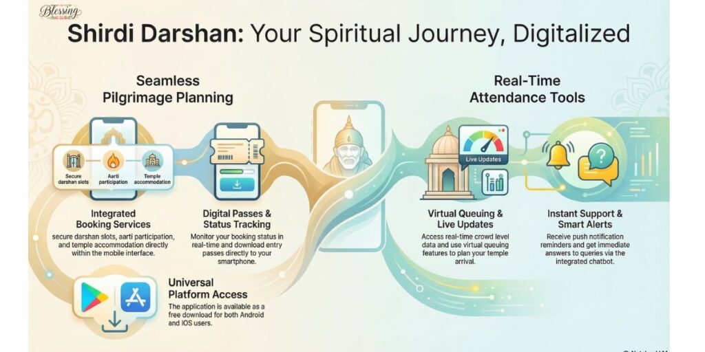 Mobile App for Shirdi Darshan and Digital Services