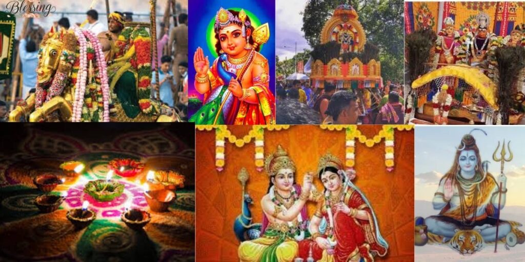 Festivals Celebrated at the Temple