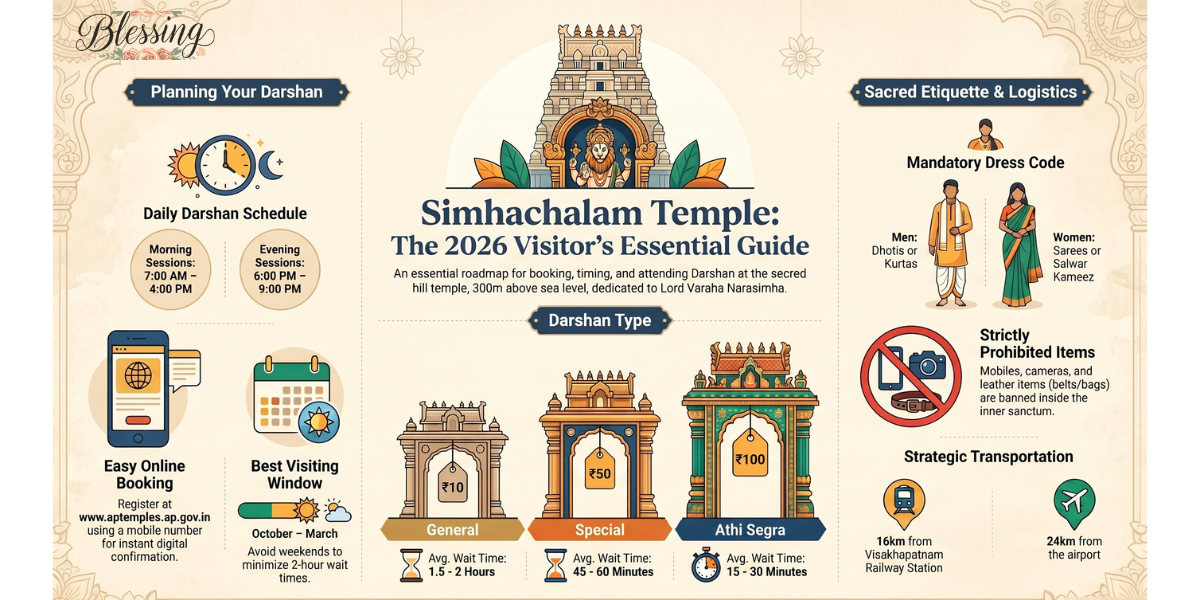 Simhachalam Temple: Booking, Timings & Entry Guide 2026
