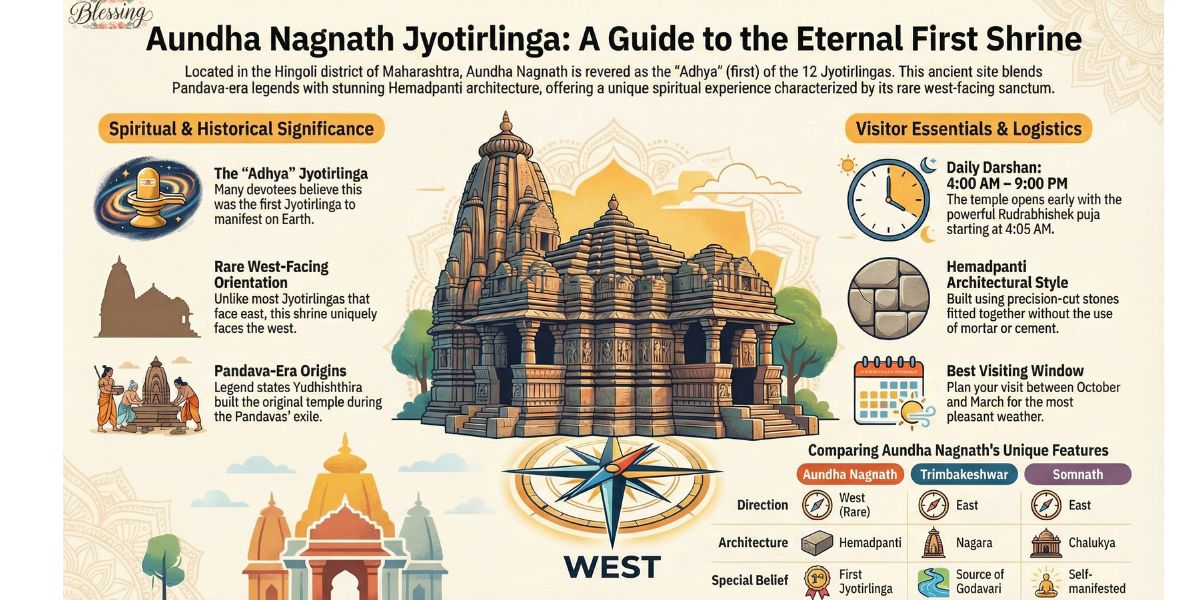 Aundha Nagnath Temple Maharashtra: Timings 2026, Festivals, History & How To Reach