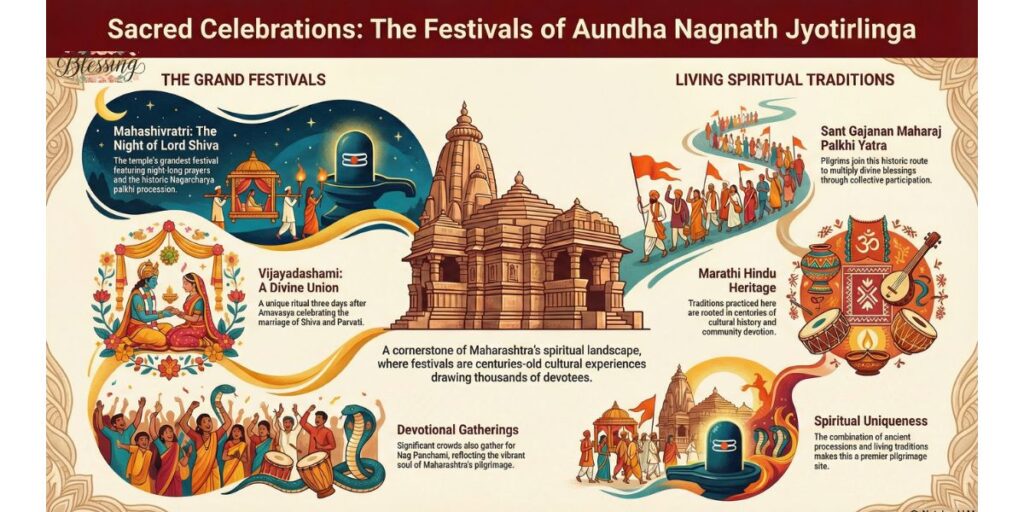 Festivals Celebrated at Aundha Nagnath Jyotirlinga Temple