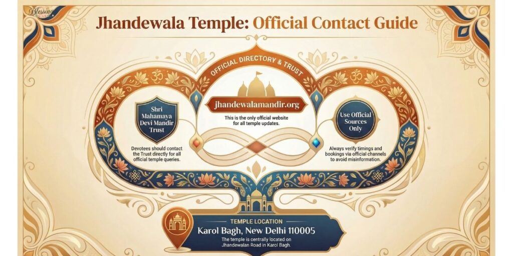 Jhandewala Temple Contact Information & Official Sources