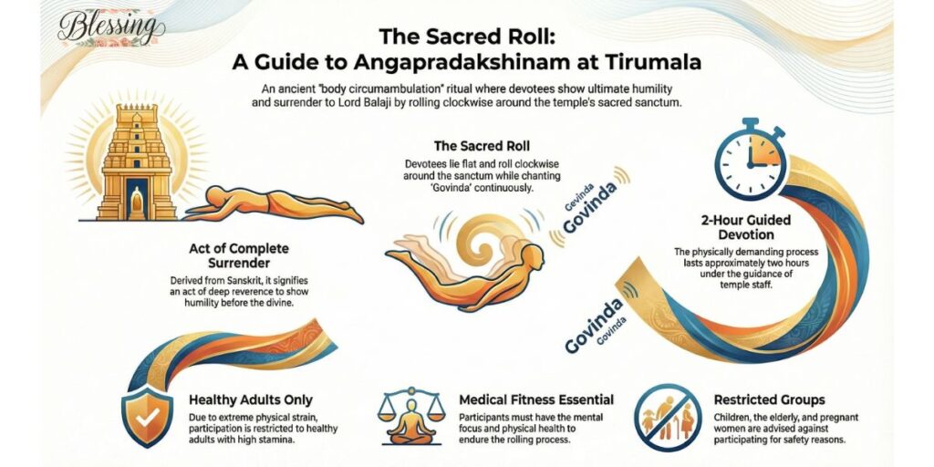 What is Angapradakshinam Seva at Tirumala Tirupati Balaji Temple?