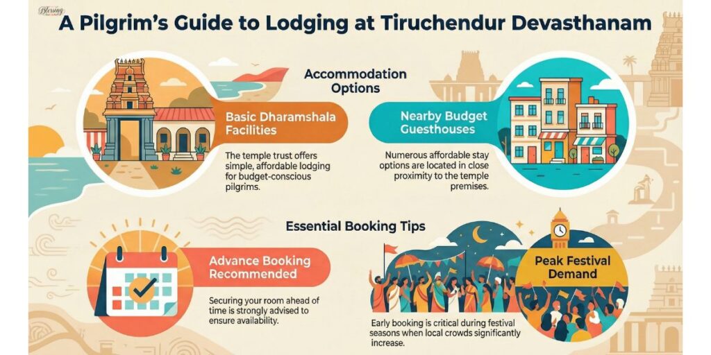 tiruchendur devasthanam room booking price per day
