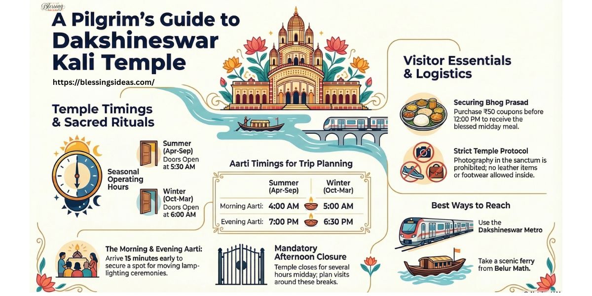 Dakshineswar Temple Timings: Complete Darshan, Aarti & Bhog Schedule (2026)
