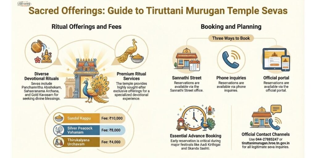 Seva and Special Rituals at Tiruttani Temple