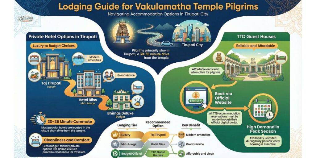 Accommodation Options Near Vakulamatha Temple