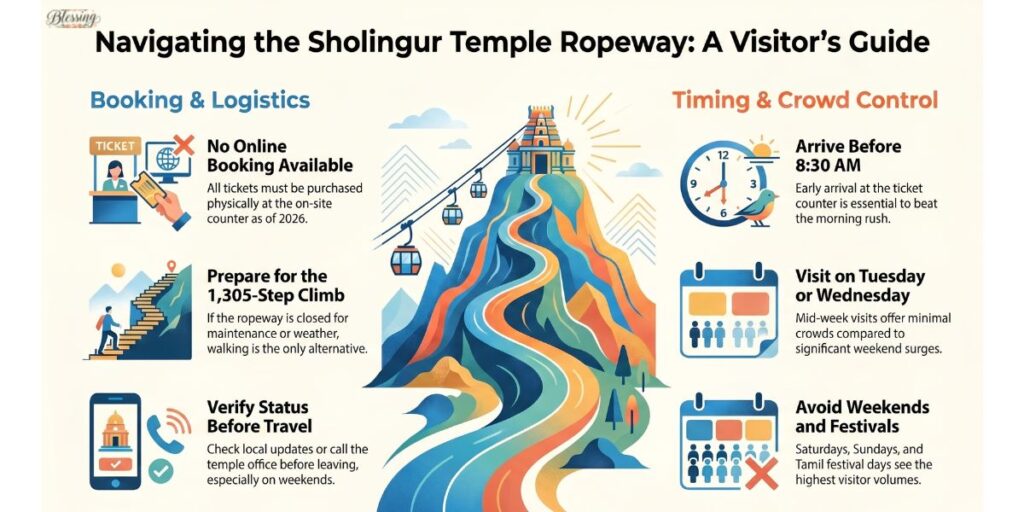 Can You Book Sholingur Rope Car Tickets Online in 2026?