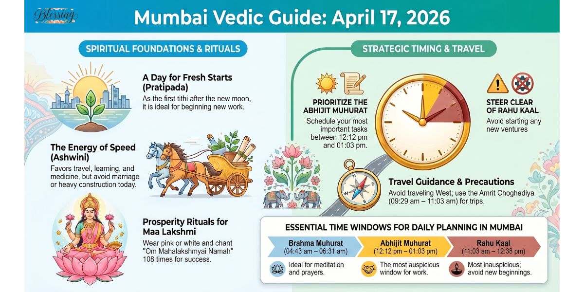 Daily Panchang for Mumbai – Friday, 17 April 2026