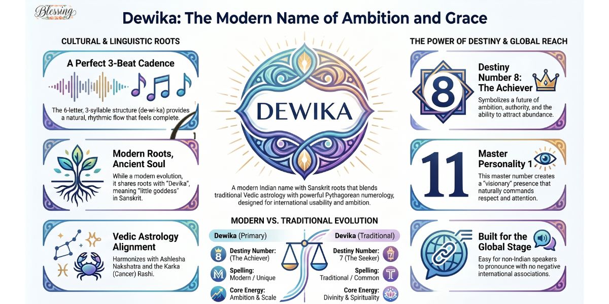 Dewika Name Meaning, Numerology & Complete Baby Name Guide (2026)