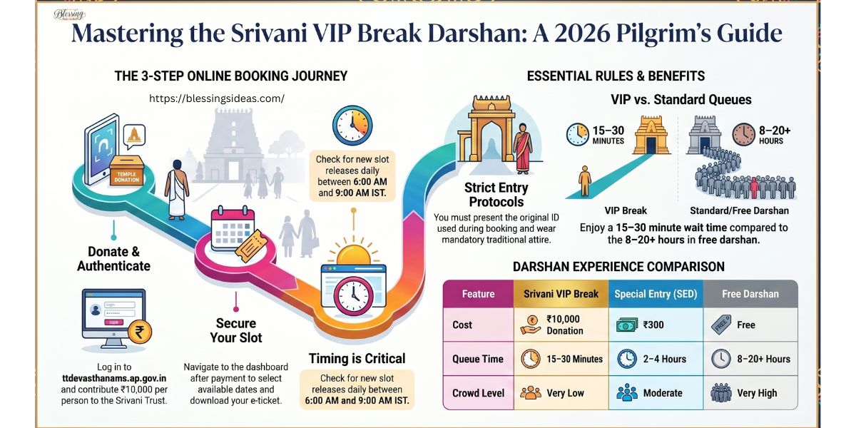 How to Get the ₹10,000 Srivani VIP Break Darshan Ticket in 2026 — Full Guide