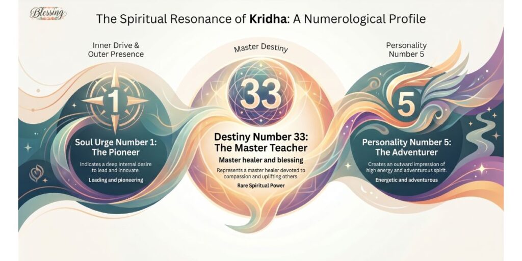 Kridha Numerology — Destiny, Soul Urge & Personality