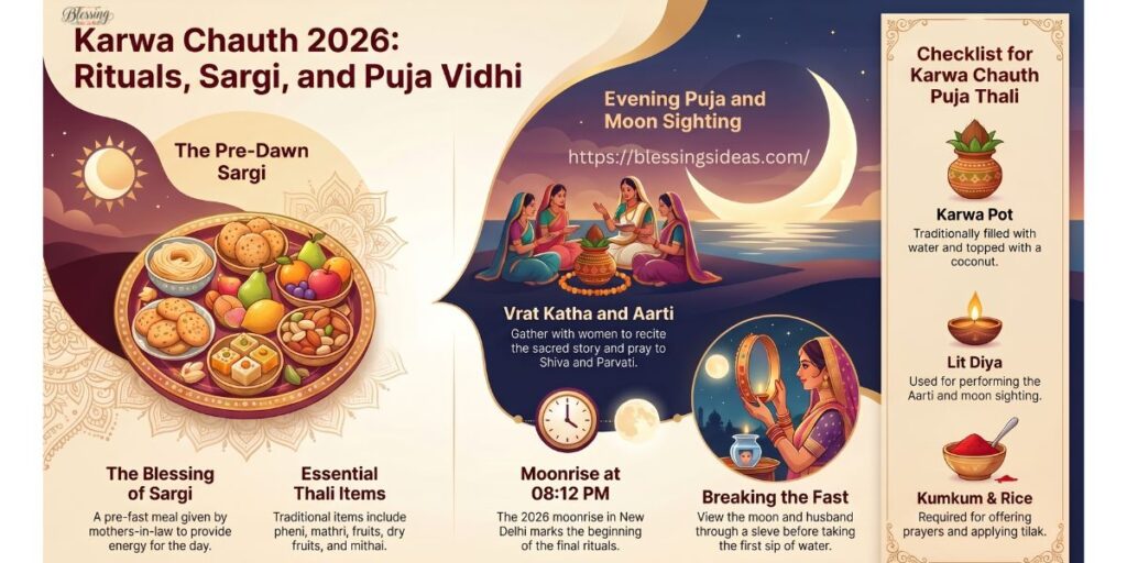 Sargi Thali Items & Puja Vidhi 2026 — Step by Step