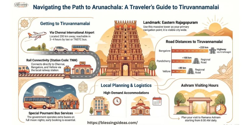 How to Reach Arunachala Hill, Tiruvannamalai