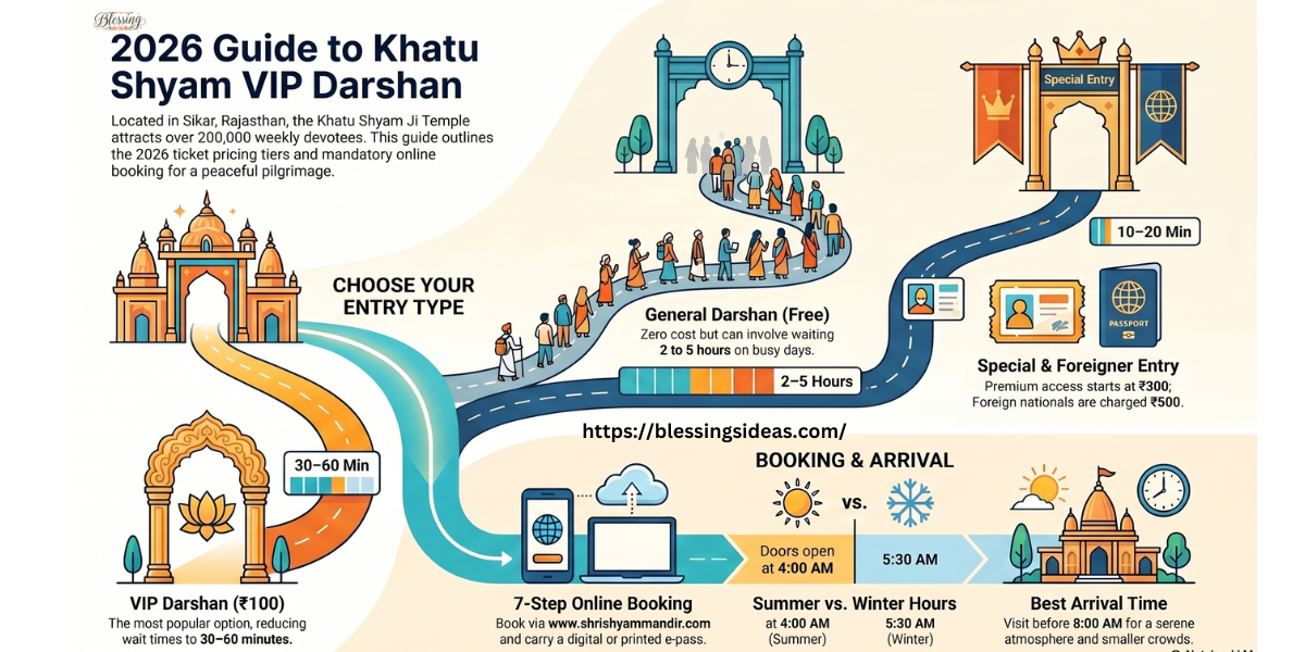 Khatu Shyam VIP Darshan Price 2026: Ticket, Timings & Online Booking Guide