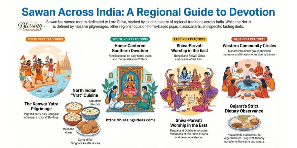 Regional Variations: How Sawan Is Celebrated Across India