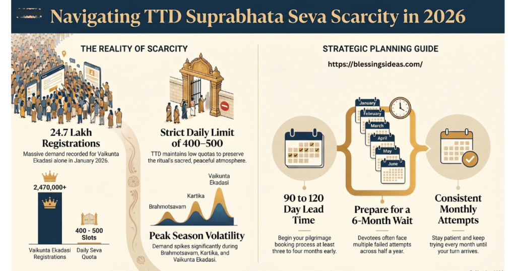 Why TTD Suprabhata Seva Tickets Are So Hard to Get in 2026