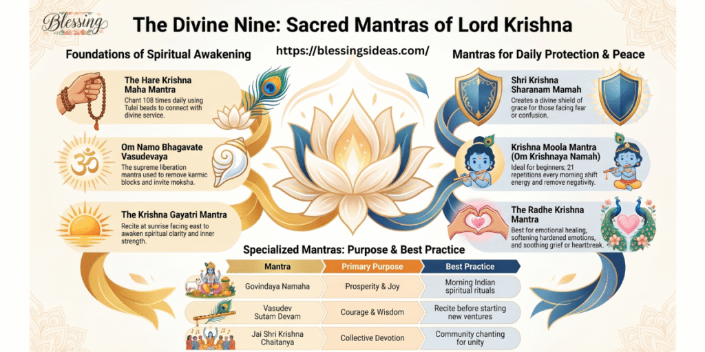 10 Powerful Mantras of Lord Krishna