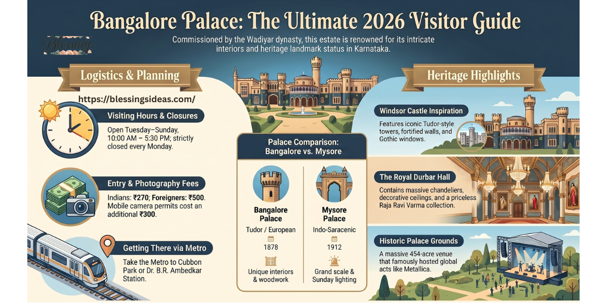 Bangalore Palace Entry Fee, Timings & Address – Complete Visitor Guide