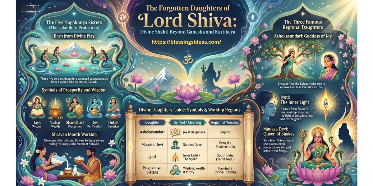 Hidden Daughters of Lord Shiva: Names, Origins and Legends You Never Knew