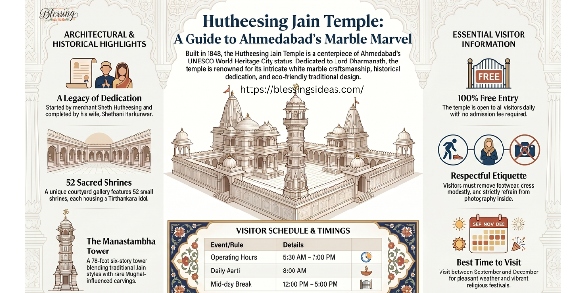 Hutheesing Jain Temple Room Booking: Complete Guide for Pilgrims & Visitors