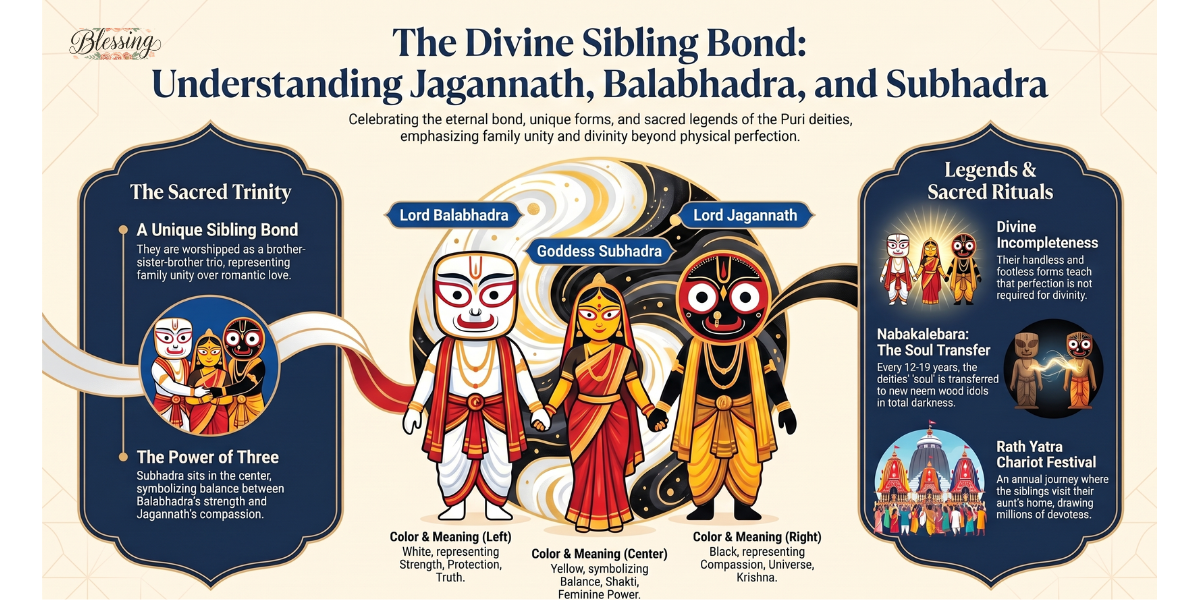 Jagannath, Balabhadra & Subhadra: The Complete Story Of Divine Siblings