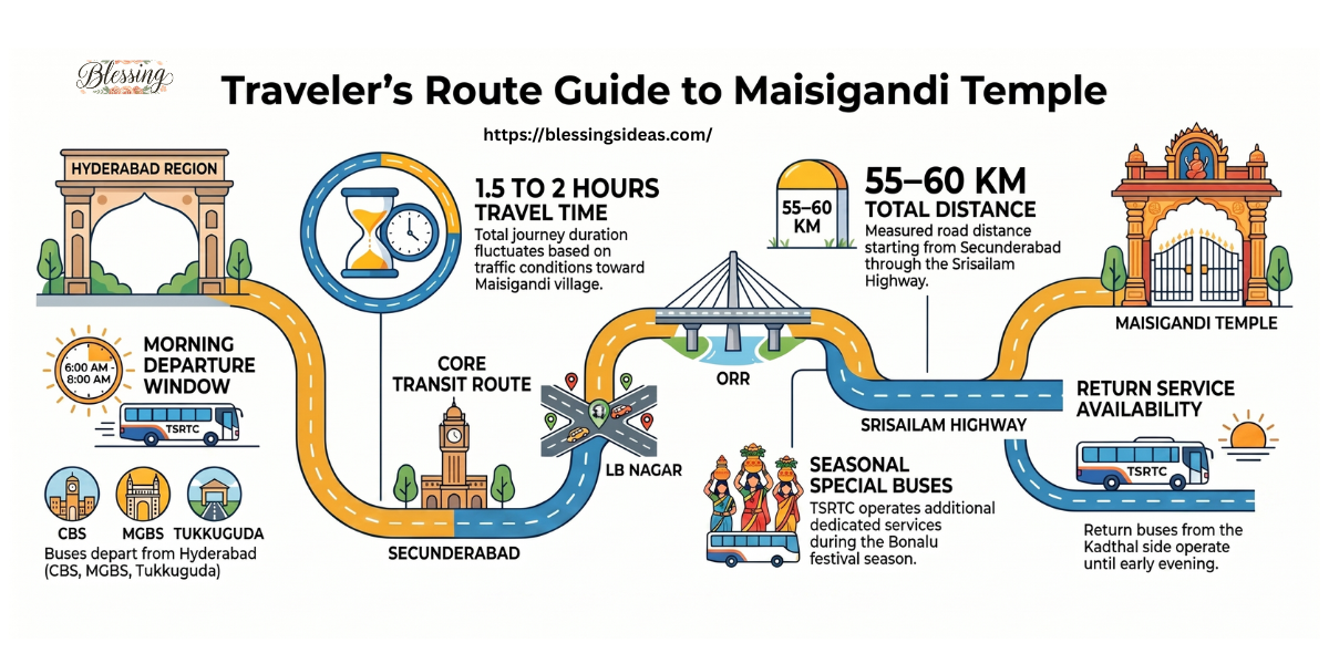 Maisigandi Temple Bus Route Timings