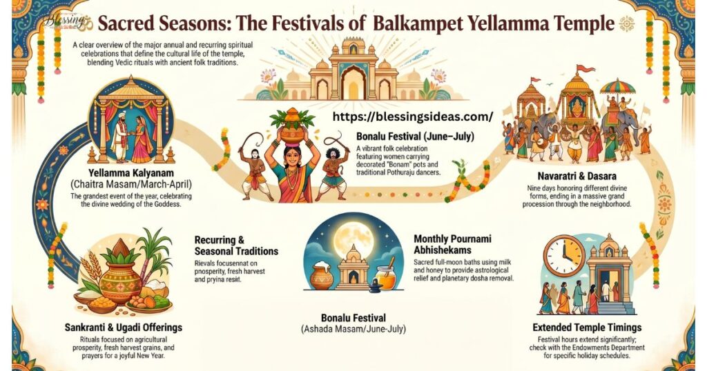 Major Festivals Celebrated at Balkampet Yellamma Temple