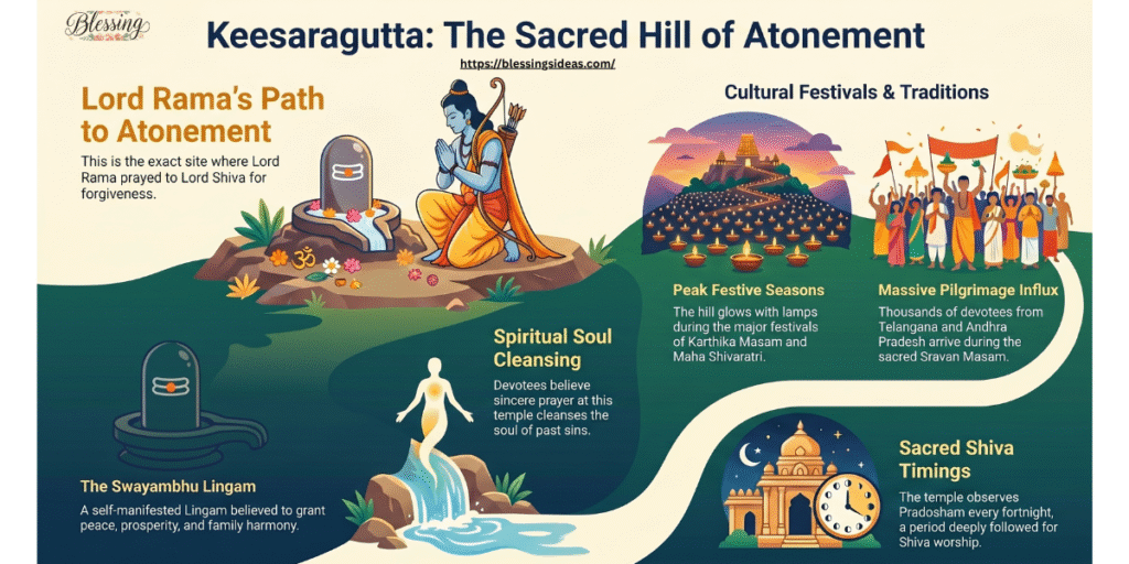 Significance of Keesaragutta Temple