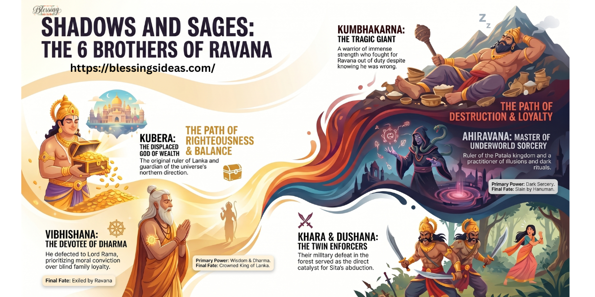 The 6 Brothers of Ravana: Heroes, Villains, or More?