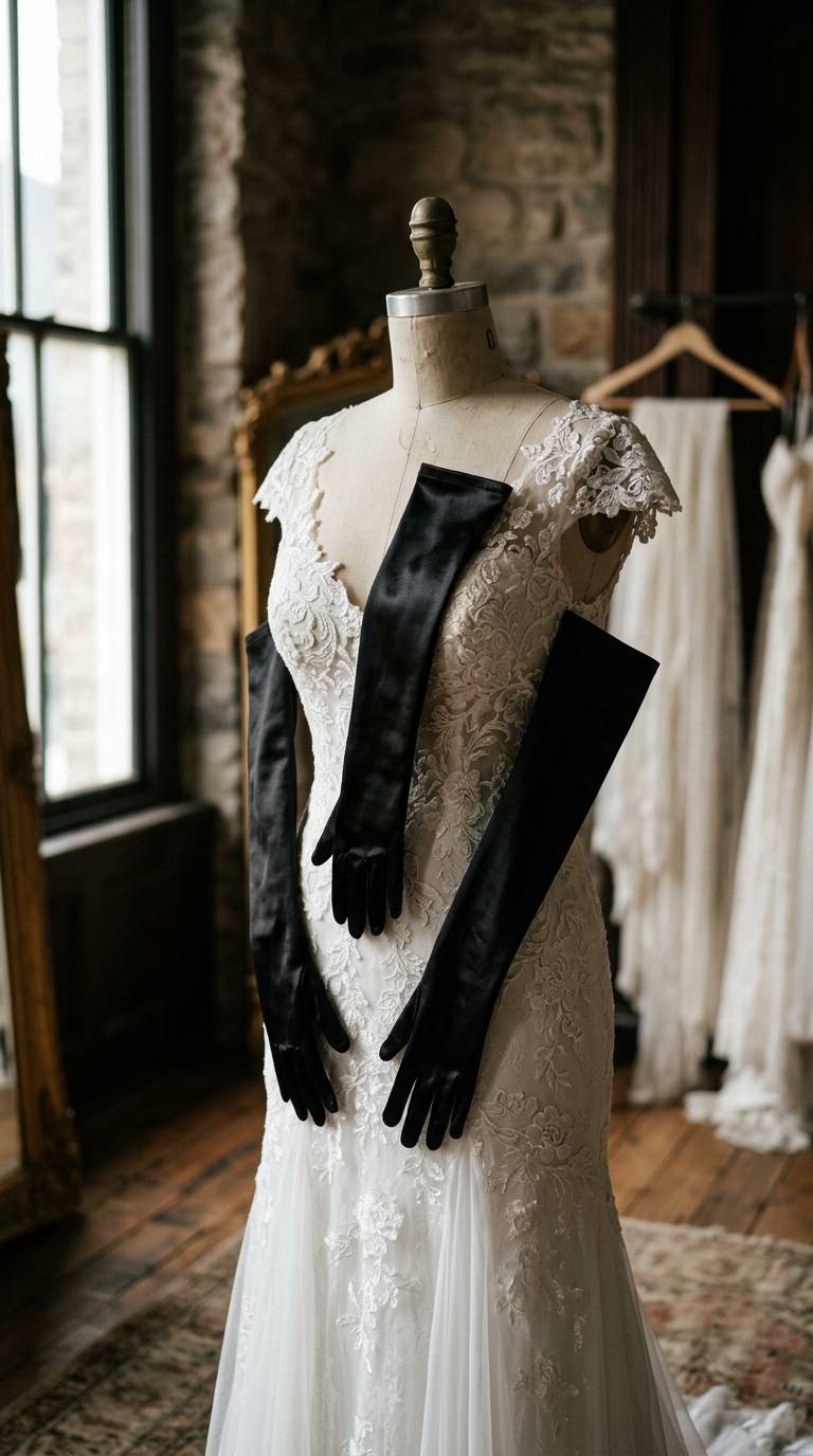 21 Black Wedding Gloves for a Bold & Unforgettable Bride