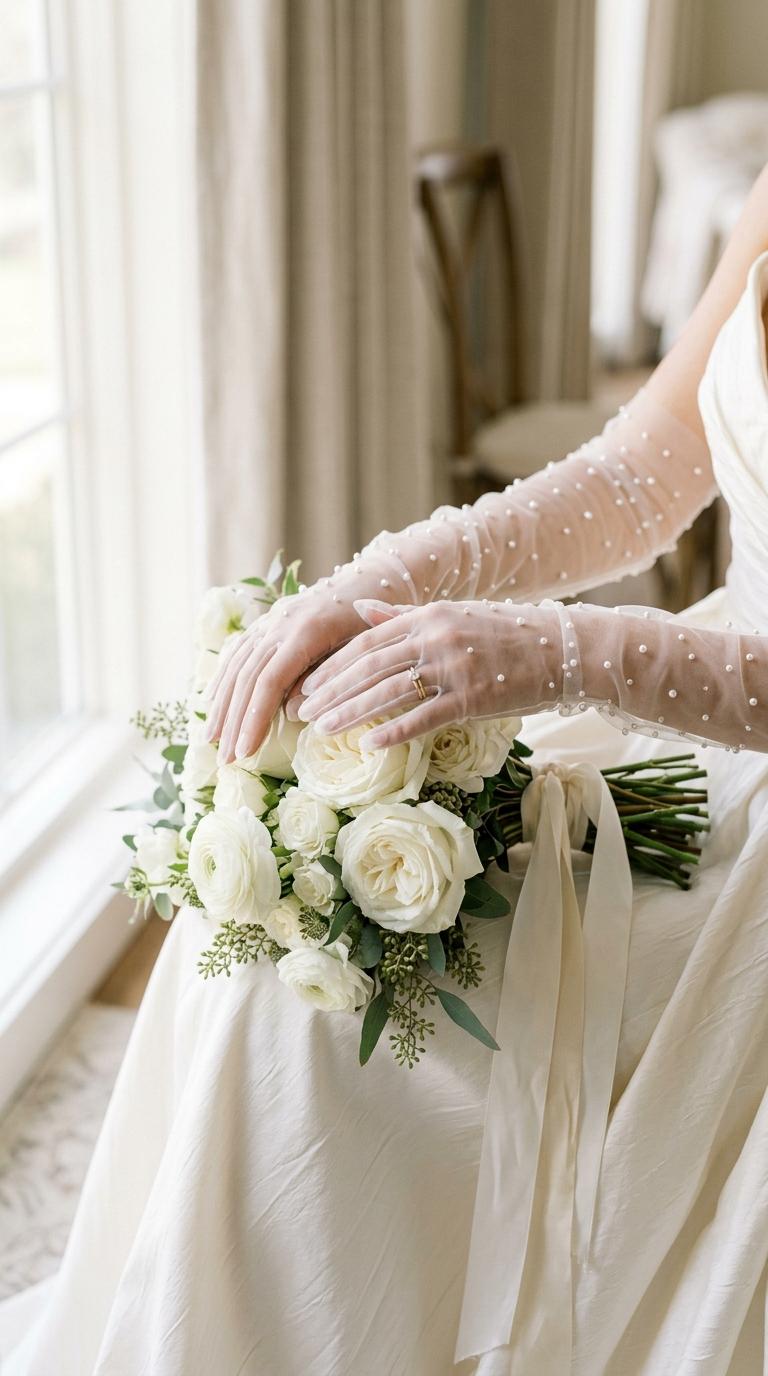 23 Aesthetic Wedding Gloves for a Stylish Modern Bride
