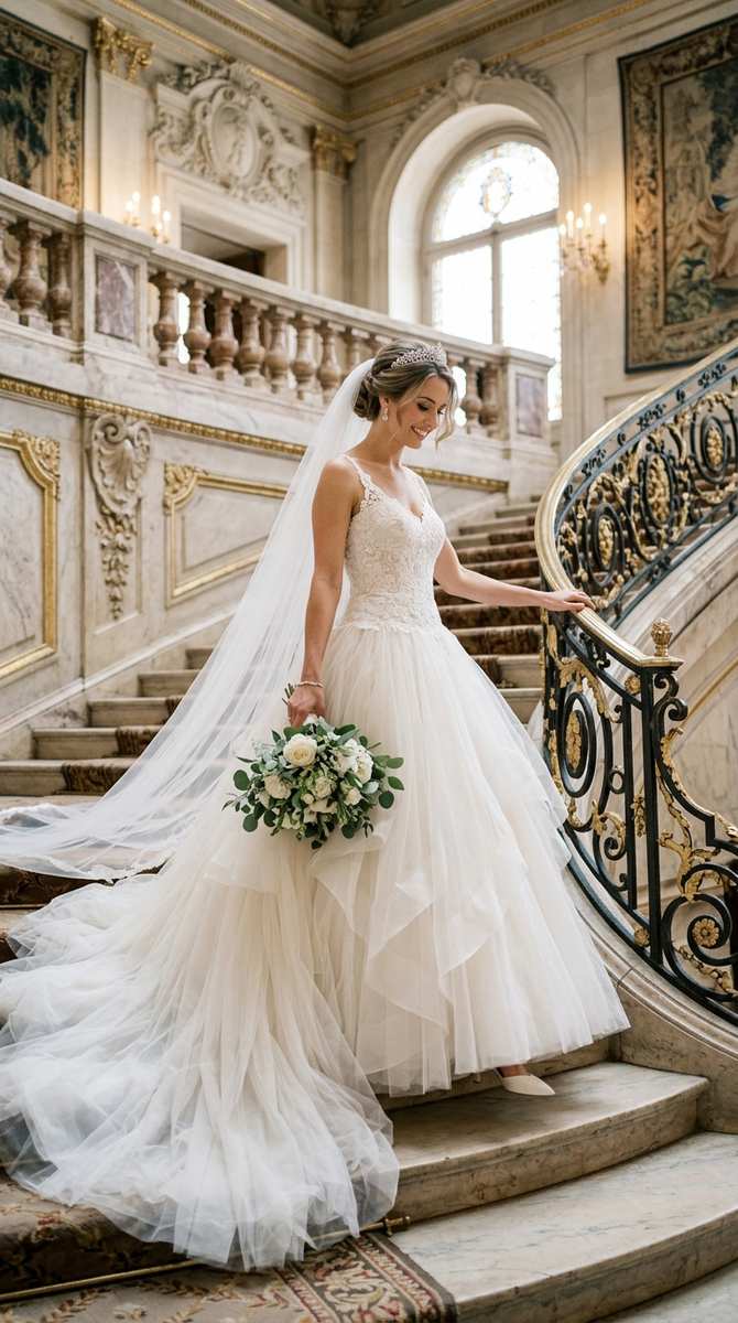 25 Ball Gown Princess Drop Waist Wedding Dresses for a Fairytale Bride