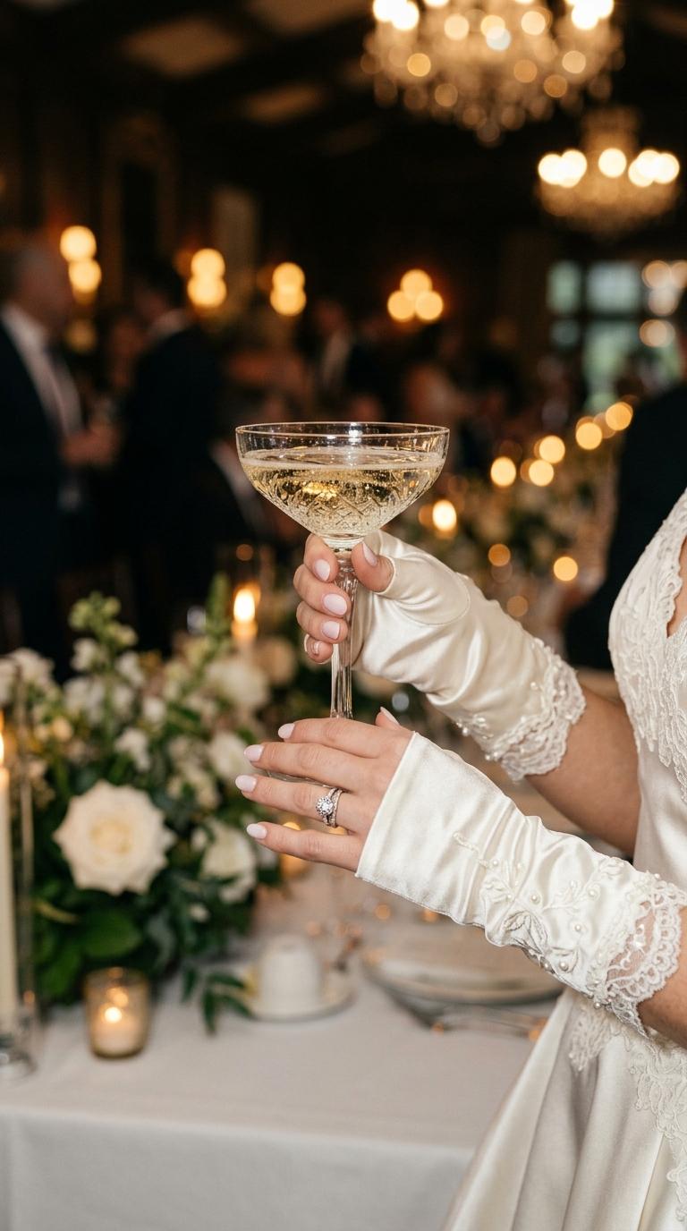 25 Fingerless Satin Wedding Gloves for a Glamorous Bride