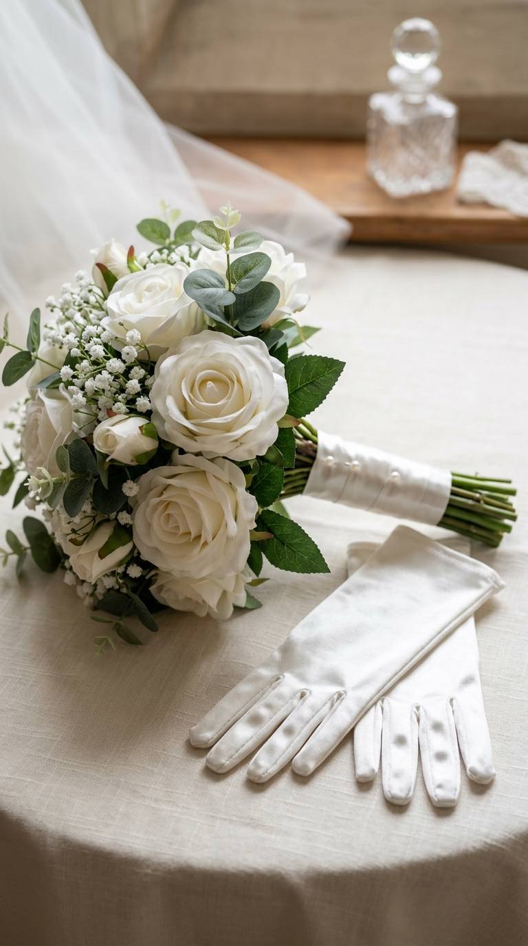 25 Short Wedding Gloves for a Delicate Bridal Look